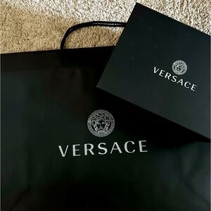 Versace paper gift bag and box
